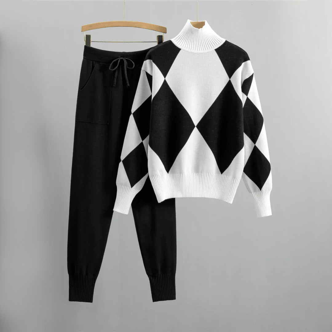 Kuschelige Sweathose und Pullover Set Damen