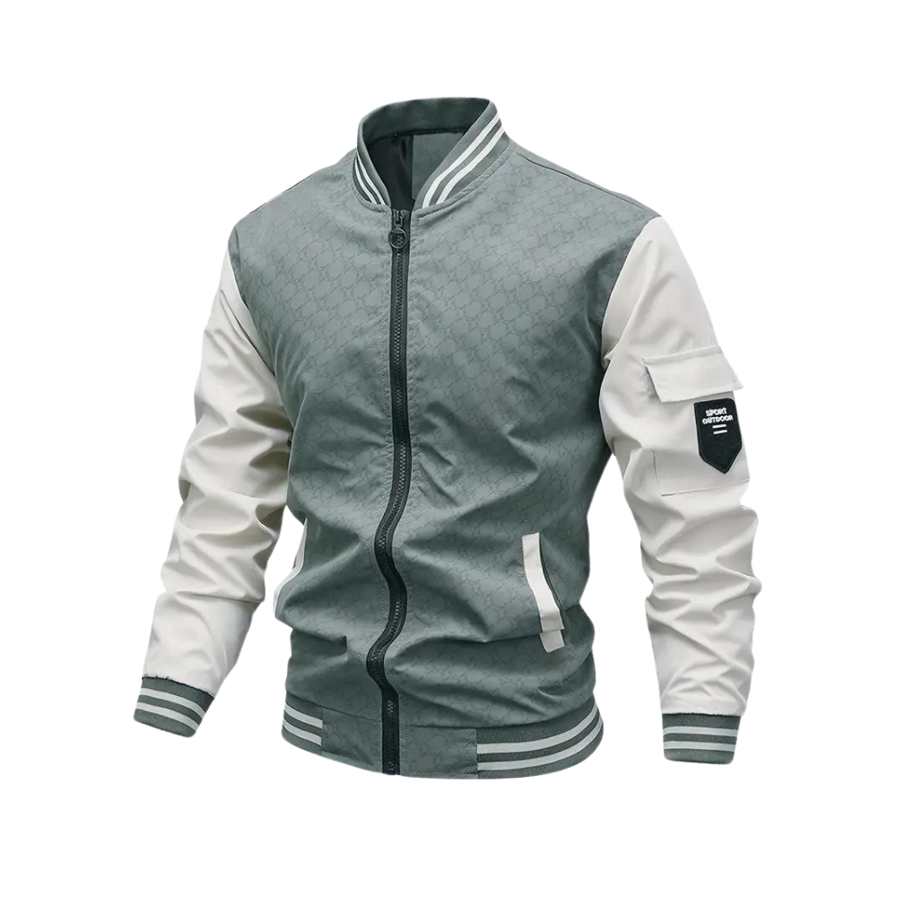 Herren Bomberjacke Reißverschluss Herbst Style