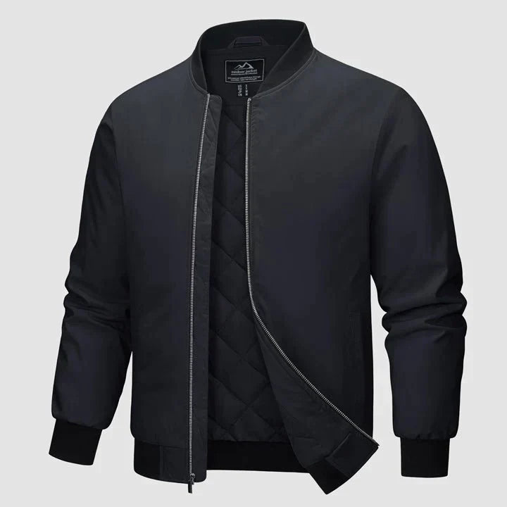 Winter-Bomberjacke Herren Reißverschluss Steppjacke