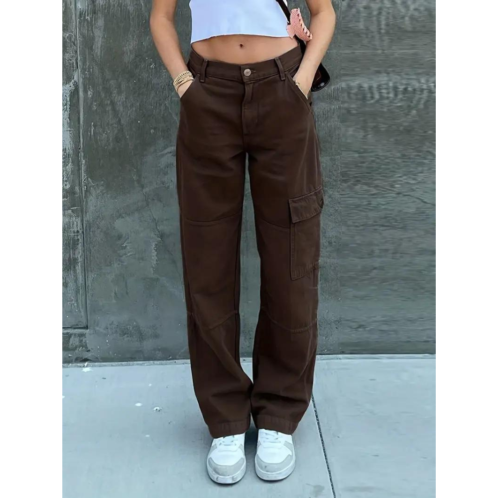 Frauen Cargohose Modern Lässig Style