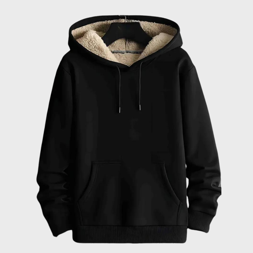 Bequemer Fleece-Hoodie Herren Warm Douillet