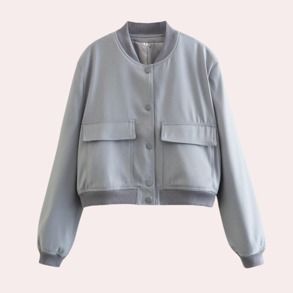 Moderne Herbstjacke Frauen Bomberstyle