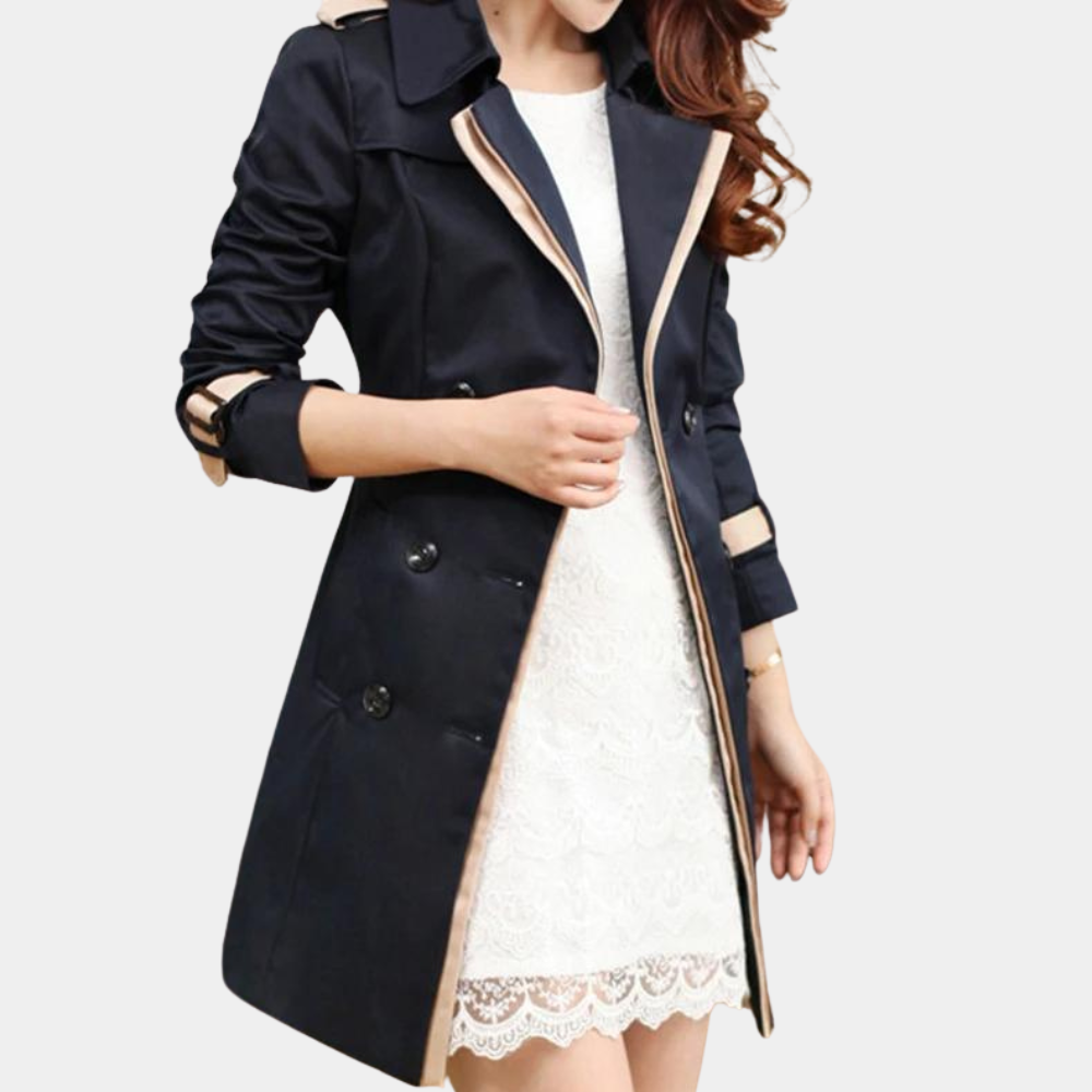 Eleganter Damen-Trenchcoat Herbst Stil