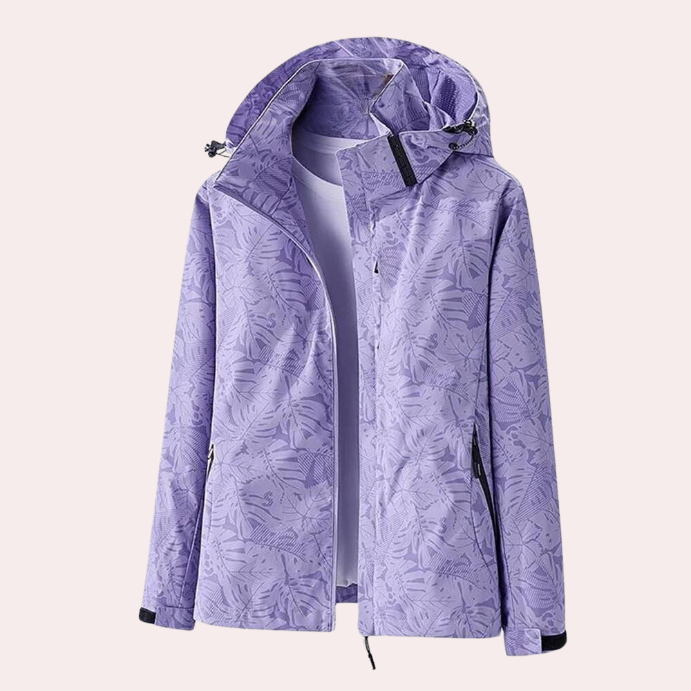 Modische Damenjacke - Abnehmbare Kapuze Windbreaker