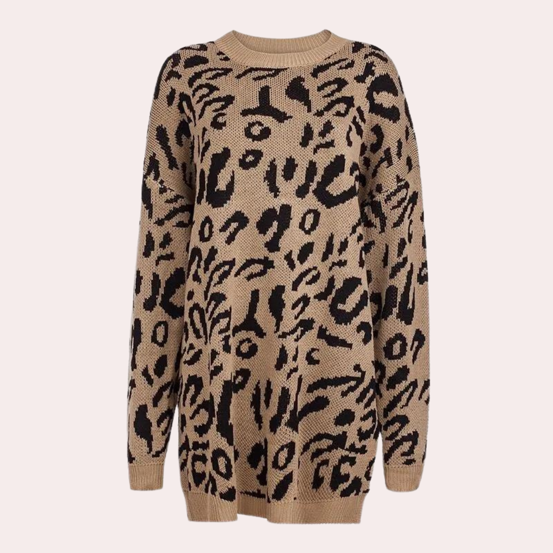 Damenpullover Leopardenmuster Chic TrendstyleType