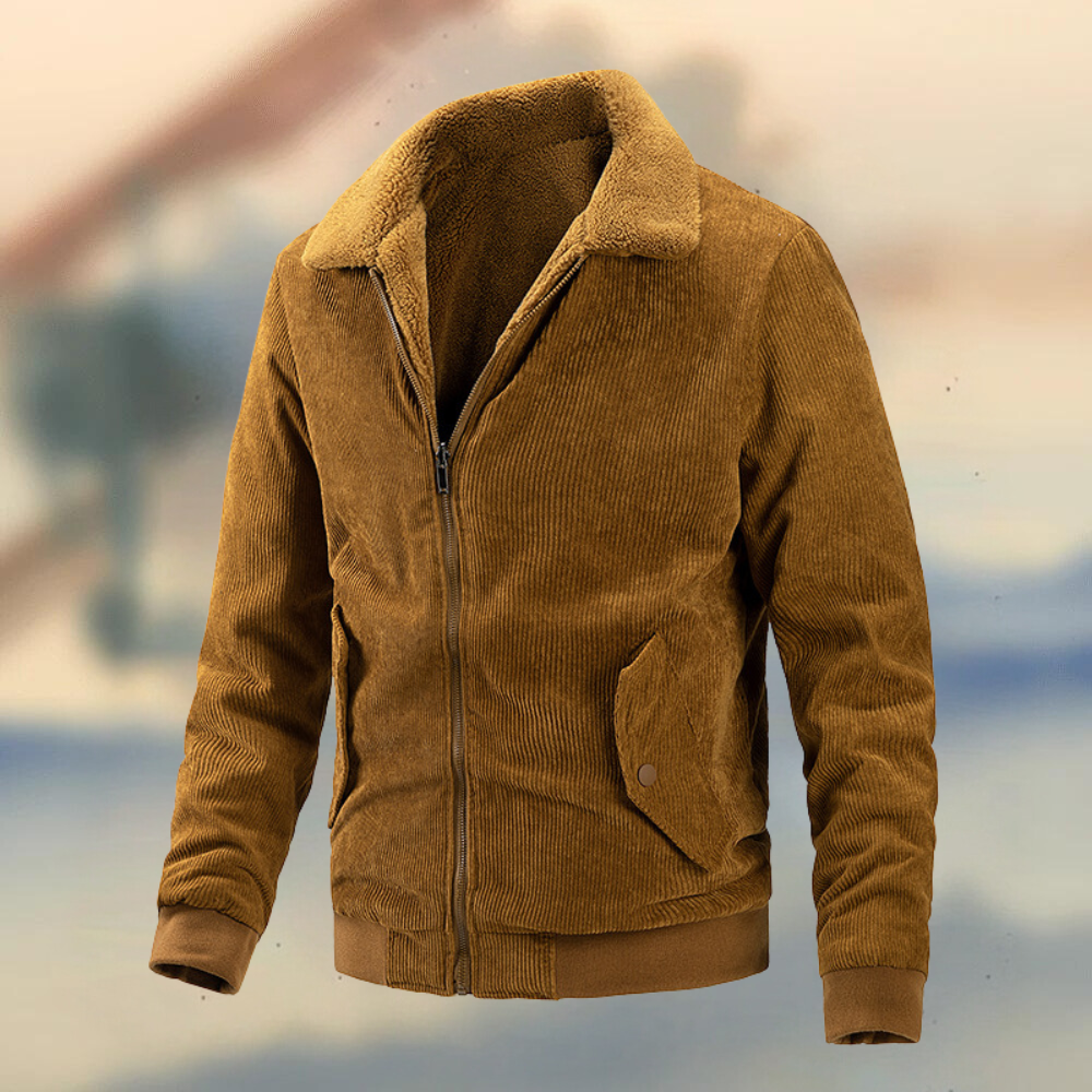 Herren Cordjacke Elegant Bequem Tragen