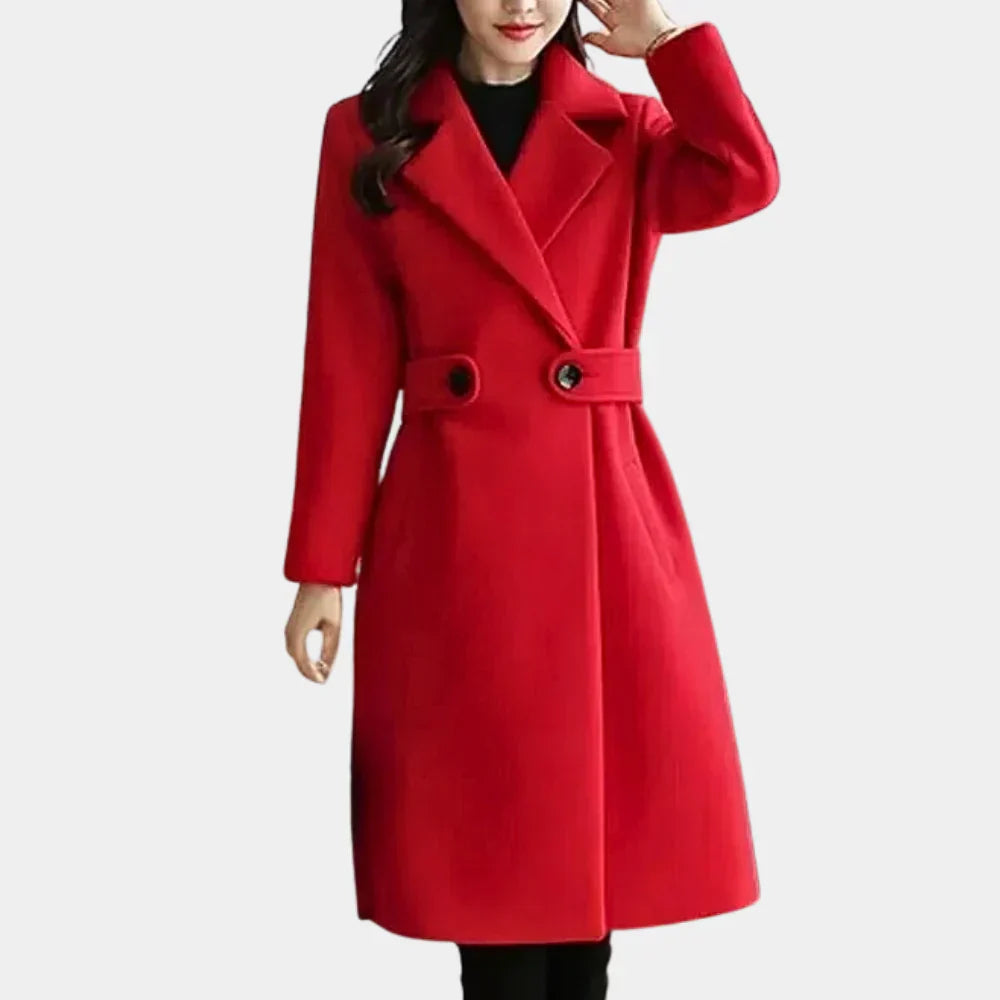 Langer Damen Wintermantel Elegant Carmen