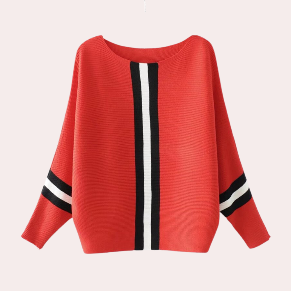 Damen-Pulli Elegant Streifen-Design
