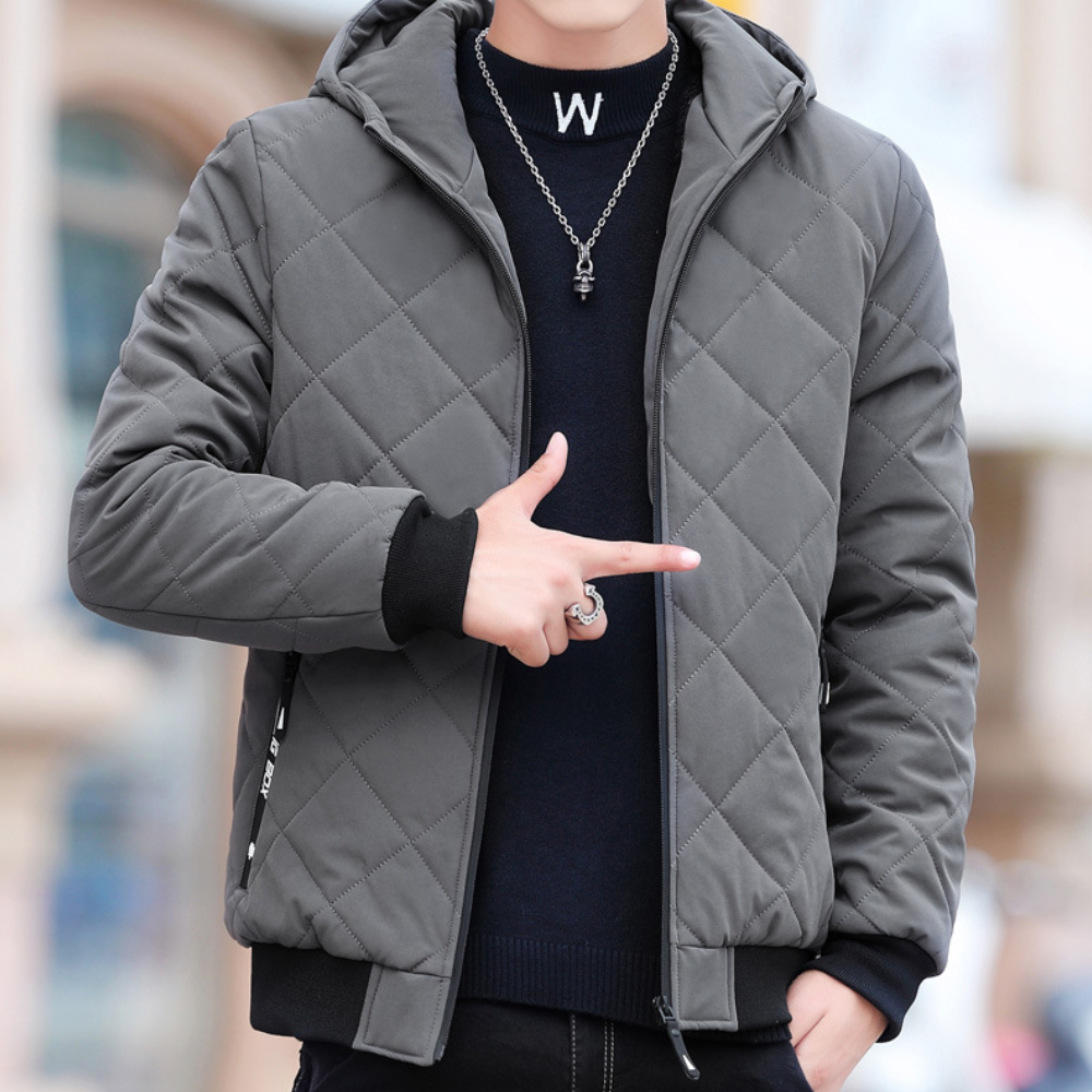 Herrenjacke Kapuze Modern Gemütlich