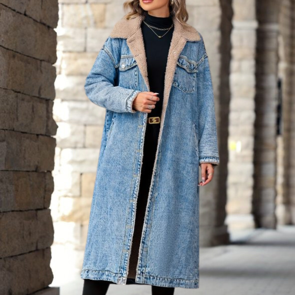 Leichte Damen Denimjacke Winter