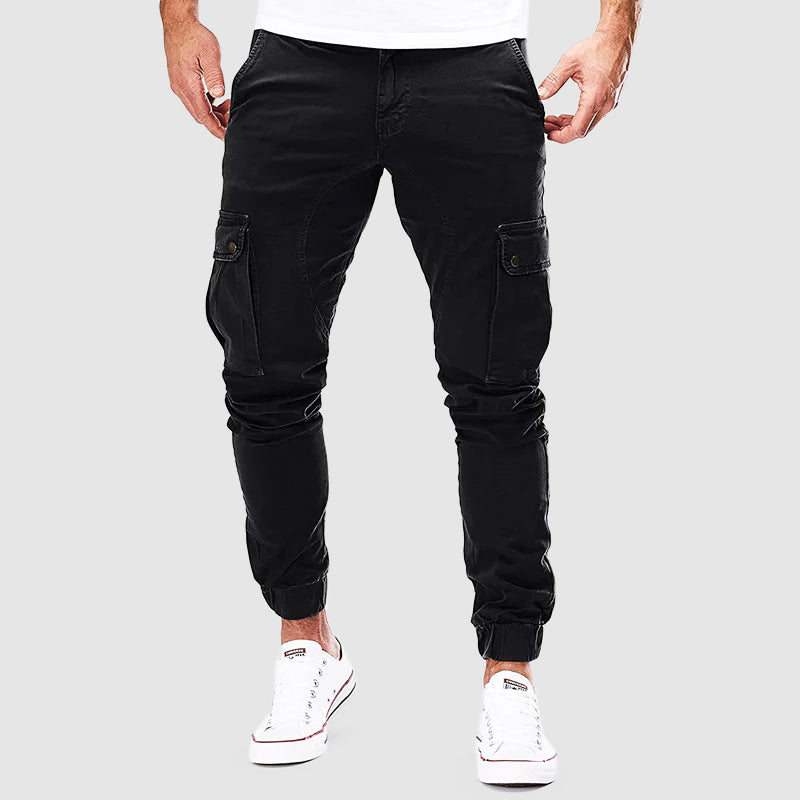 Herren Jogger Slim Fit Cargohose Elegant
