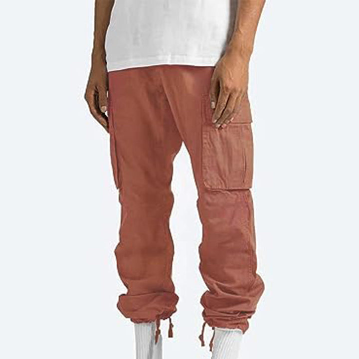 Bequeme Herren Cargo-Hosen Gerader Schnitt
