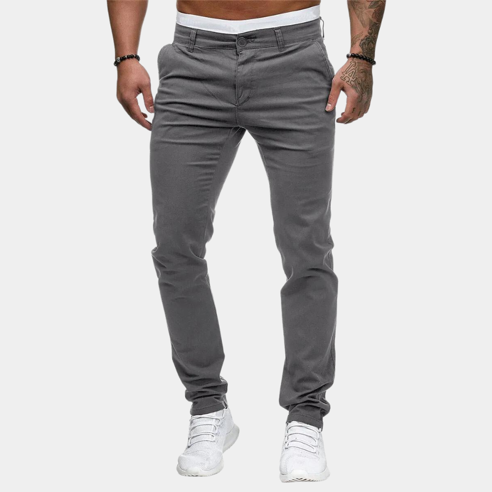 Herren Chinos Hose Slim Fit Stretch