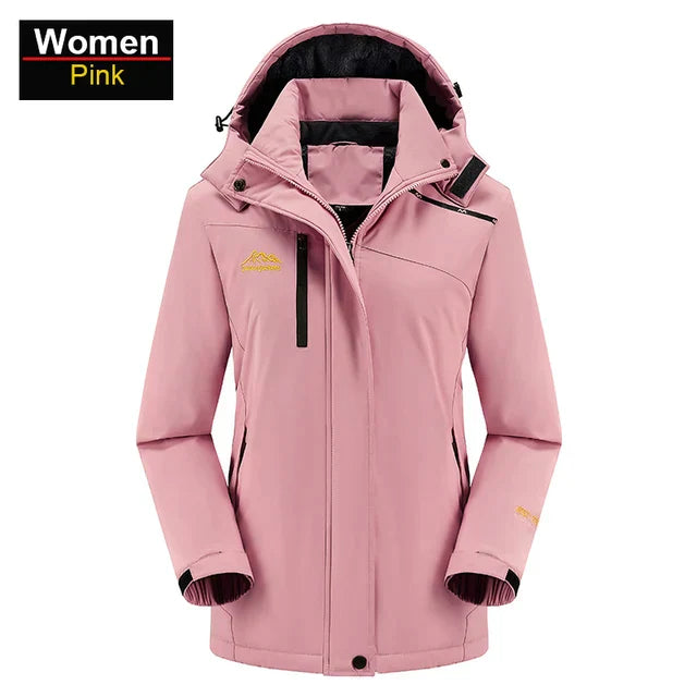 Wasserdichte Outdoor-Jacke mit Fleece-Futter