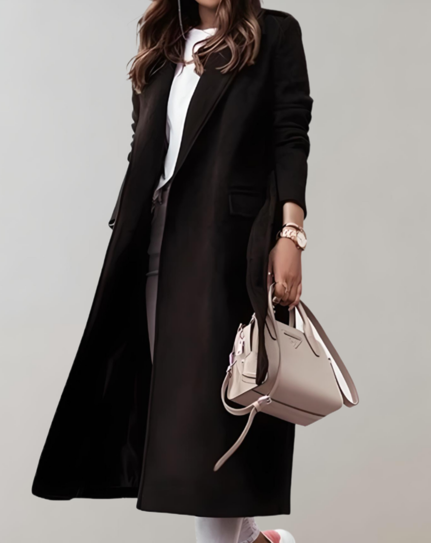 Damenkleid Langarm Baumwolle Elegantes Design