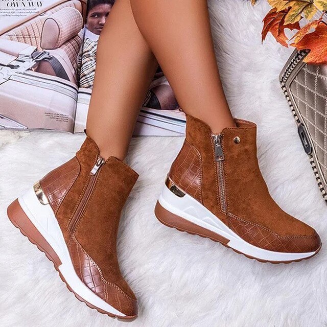 Bequeme Frauenstiefel Lässig Chic