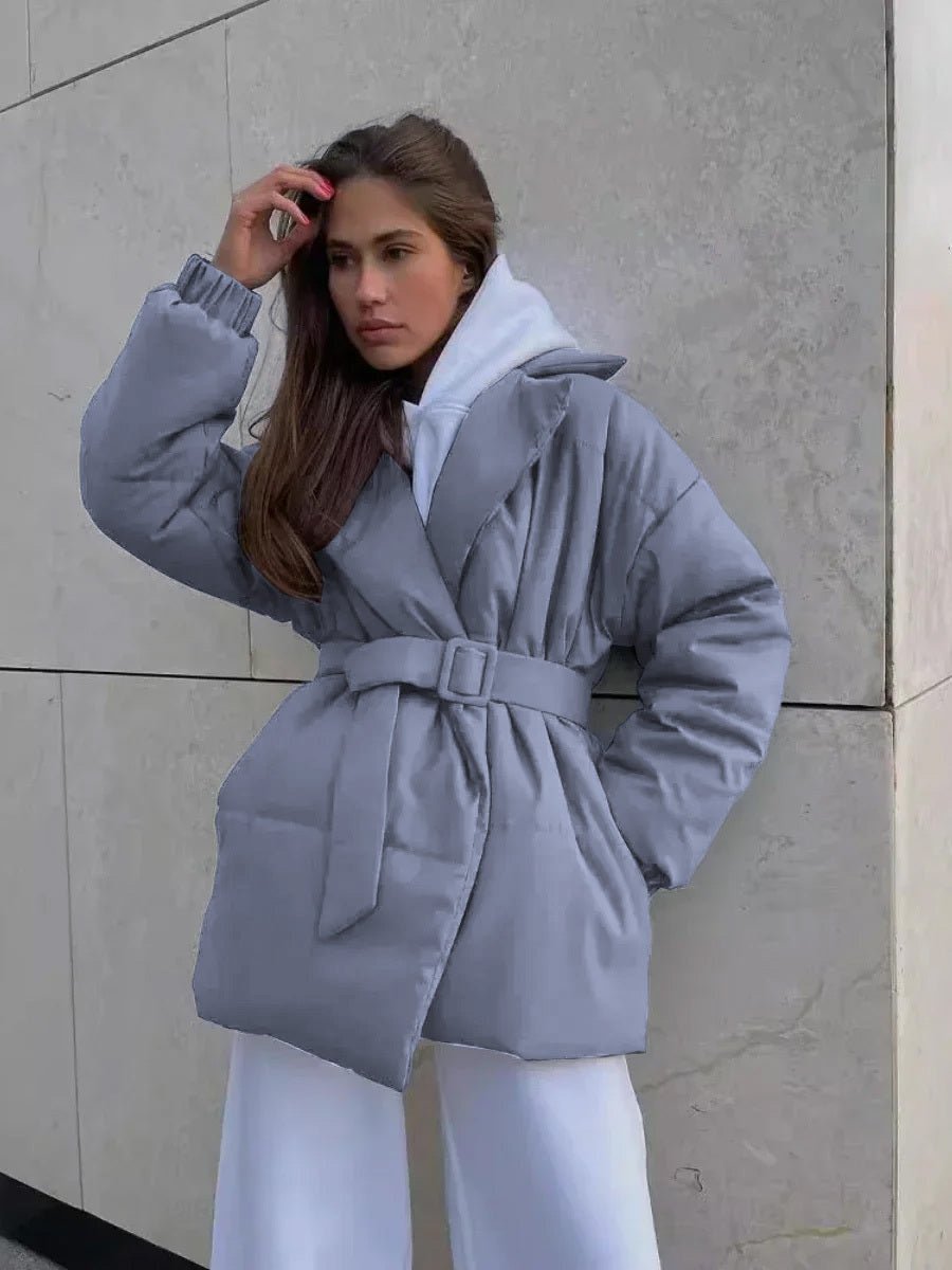 Elegante Pufferjacke Warm Isoliert
