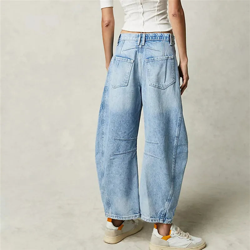 Retro-Jeans Damen Relaxed Fit