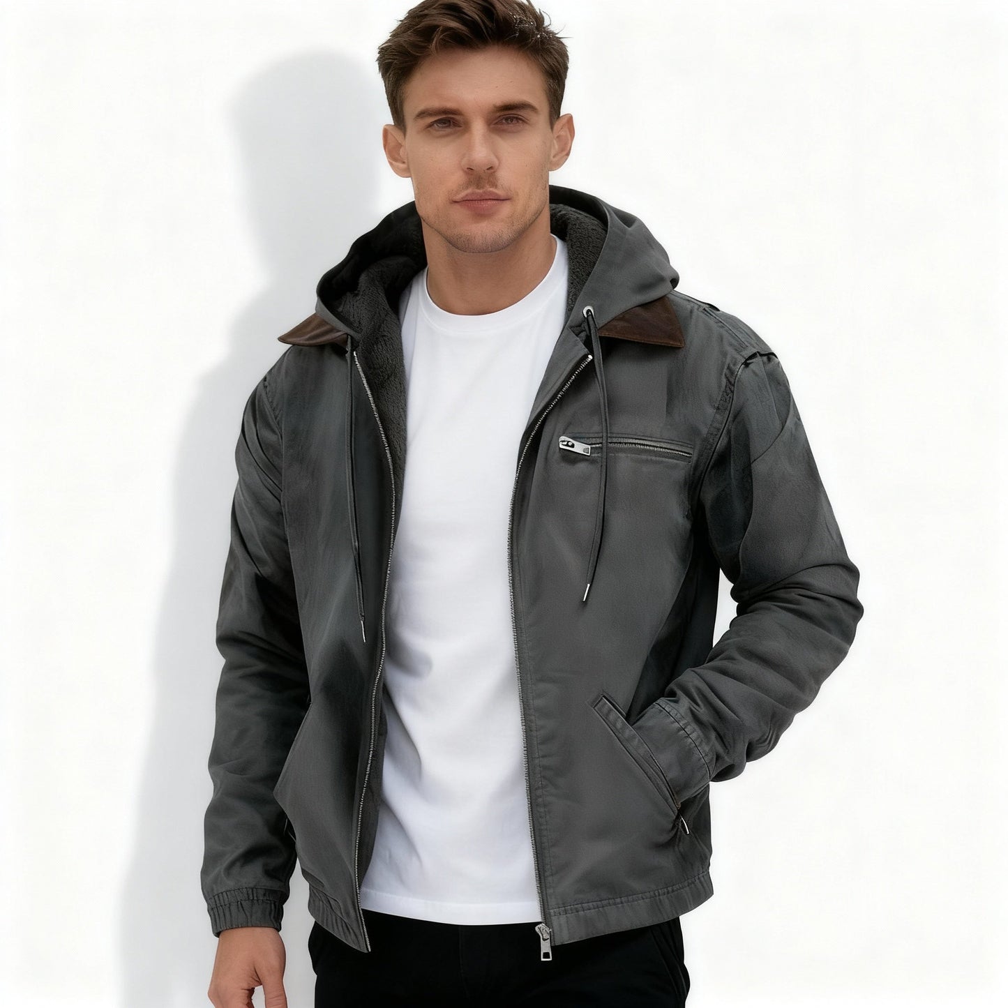 Herren Winterparka Isoliert Wärme