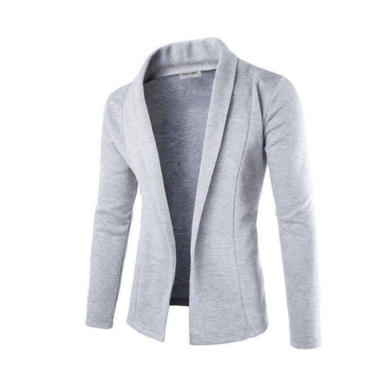 Herren Cardigan Offen Vorne Modern