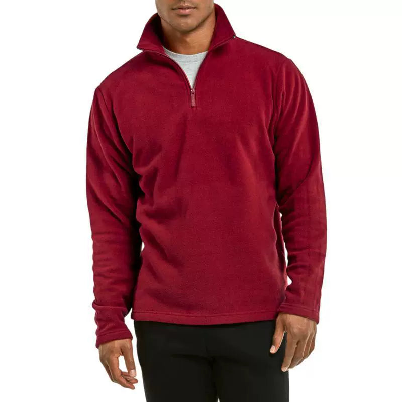 Herren Fleece Pullover Reißverschluss