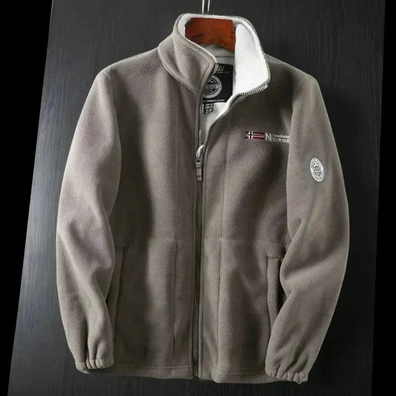 Herren Fleecejacke Warm mit Taschen