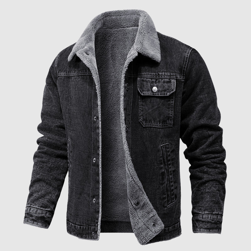 Herren Fleecejacke Retro Style
