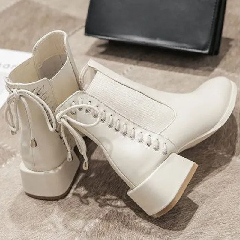 Damen Stiefeletten Niedriger Absatz