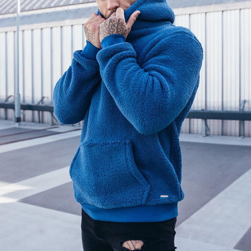 Stylisher Plüsch-Pullover für Herren