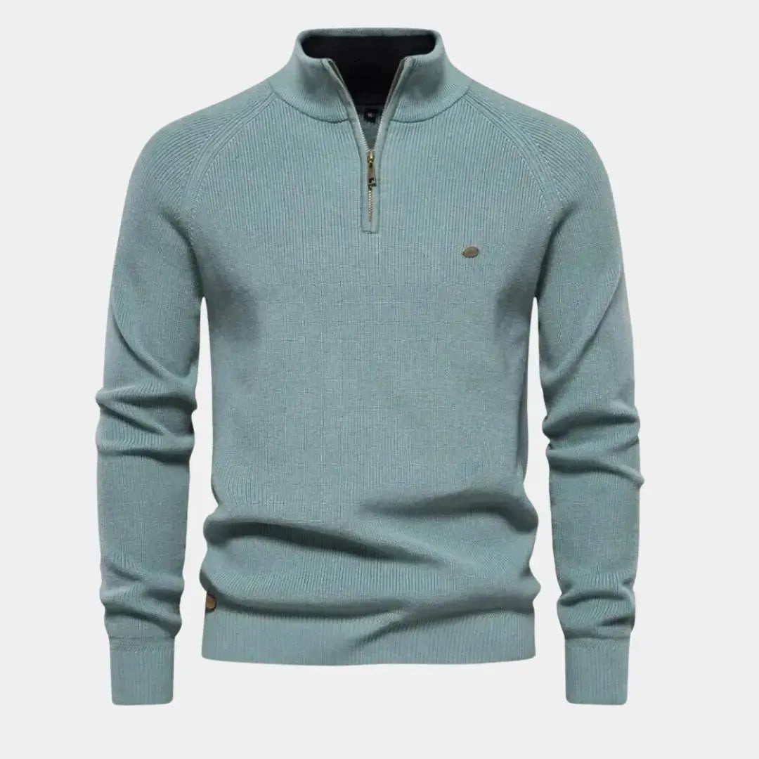 Herren Pullover Viertel Reißverschluss Modern