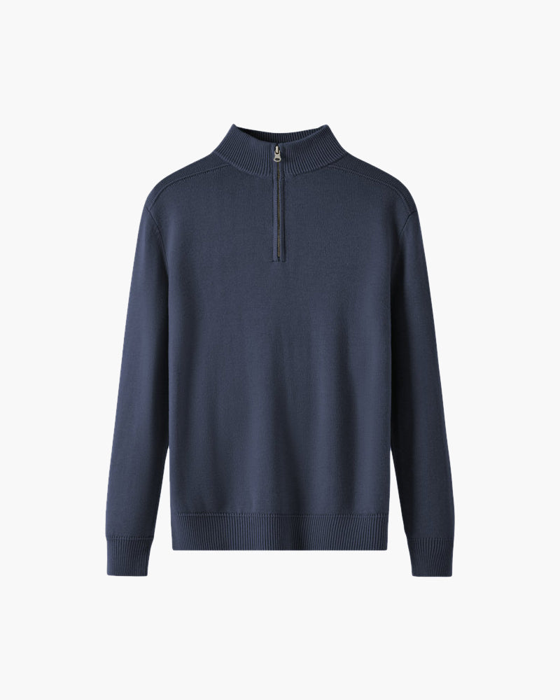 Merinowolle Pullover Damen Reißverschluss