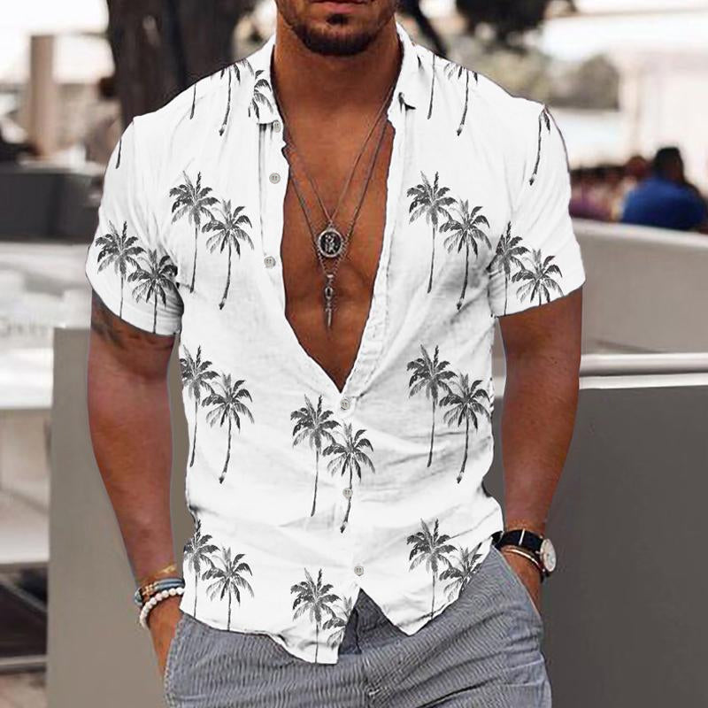 Sommerhemd Kurzarm Hawaiiodesign Modern