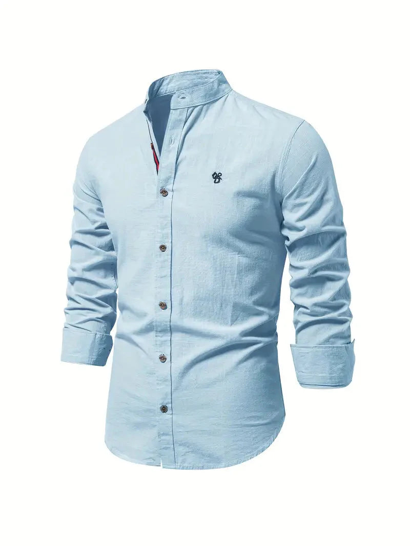 Herren Hemd Slim Fit Lange Ärmel Komfort