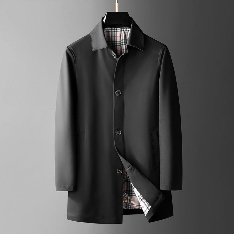 Stylischer Herren Mantel Elegant Detail