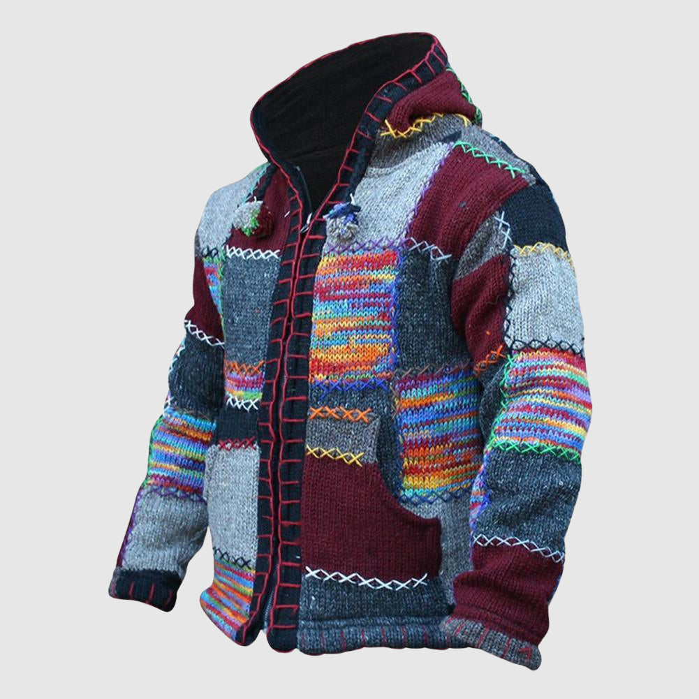 Kuschelige Hoodie Wollmix Relaxed Fit Boho Chic