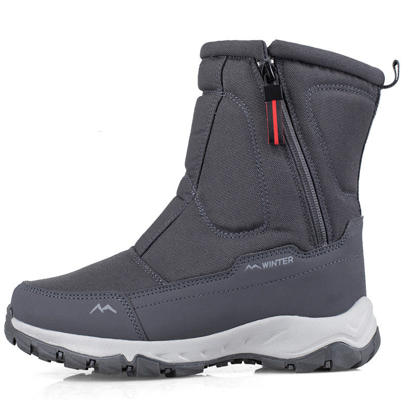 Wasserabweisende Schneestiefel Damen, Mid-High, Rutschfest