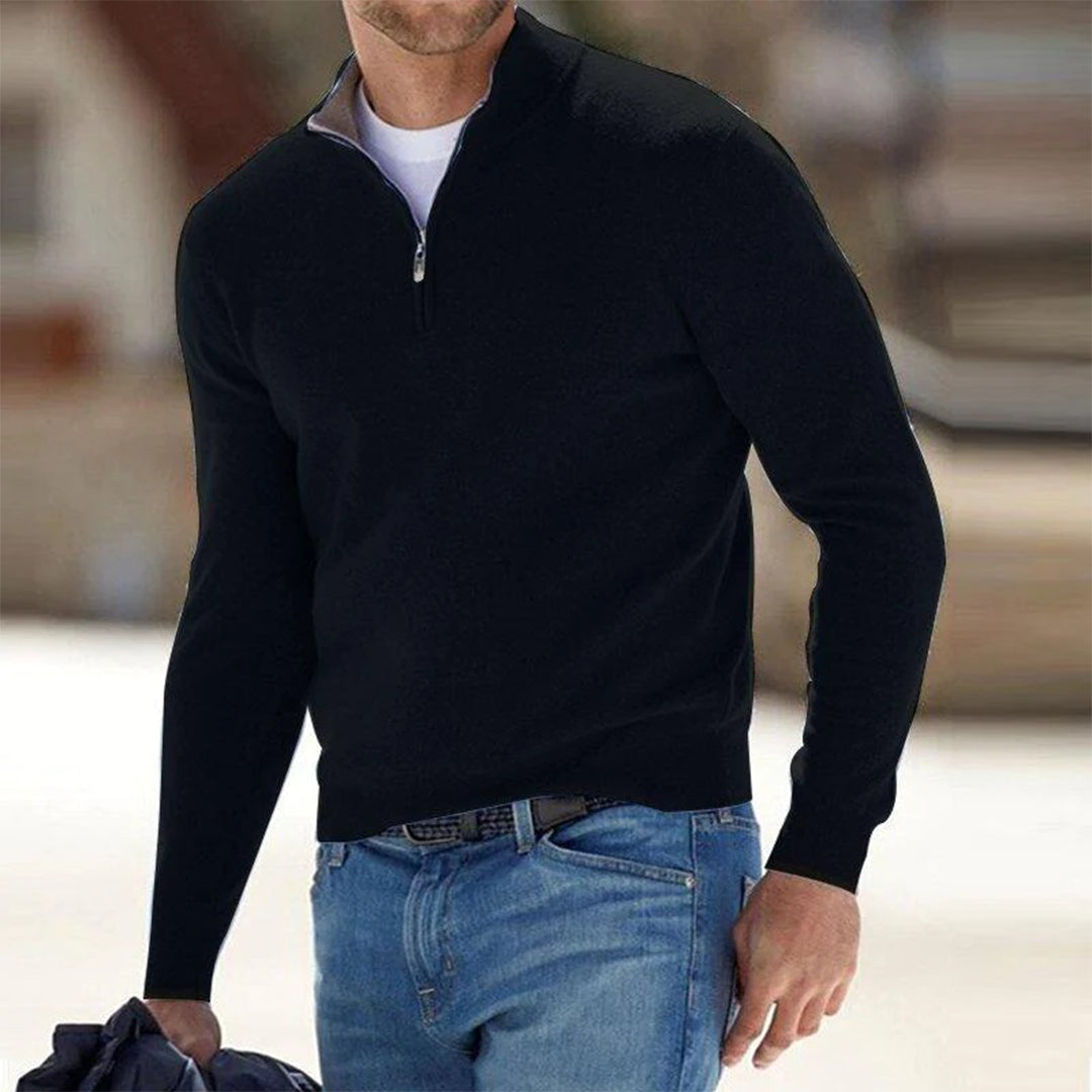 Herren Sweatjacke Warm Kuschelig Langarm