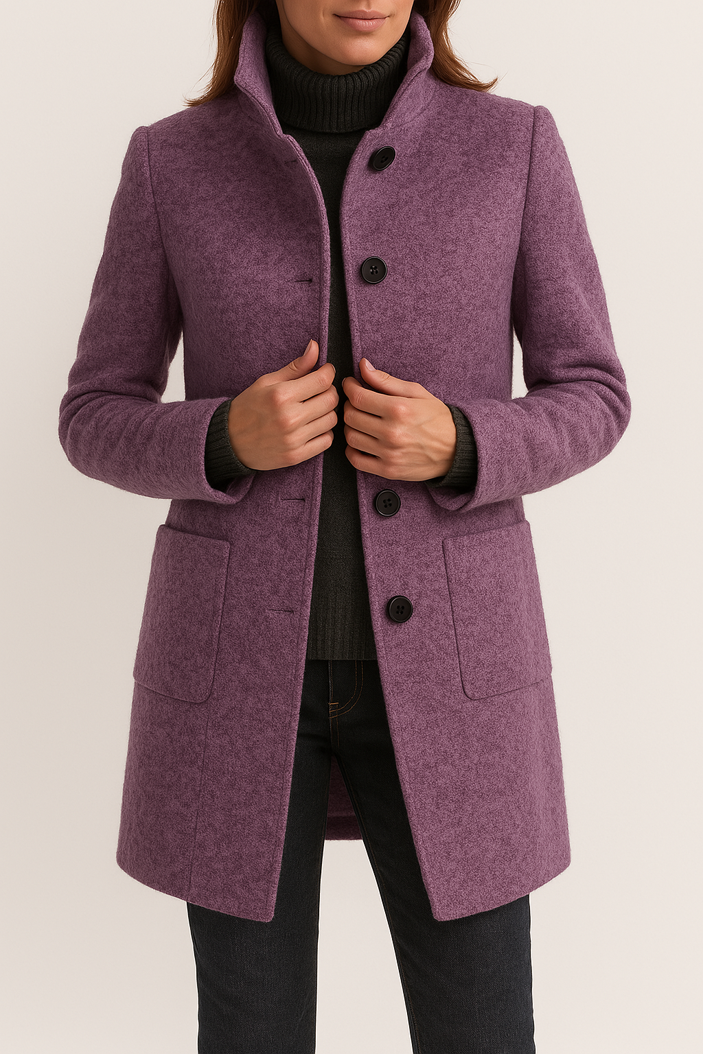Stylischer Wollmantel Damen Isabella