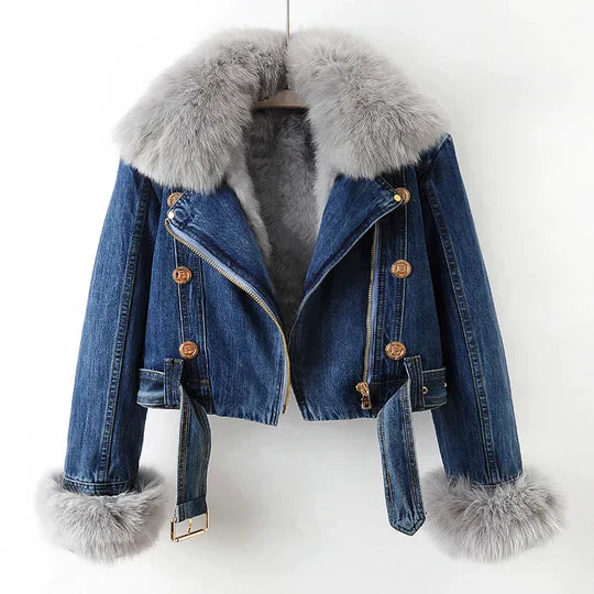 Modische Denim-Jacke Damen