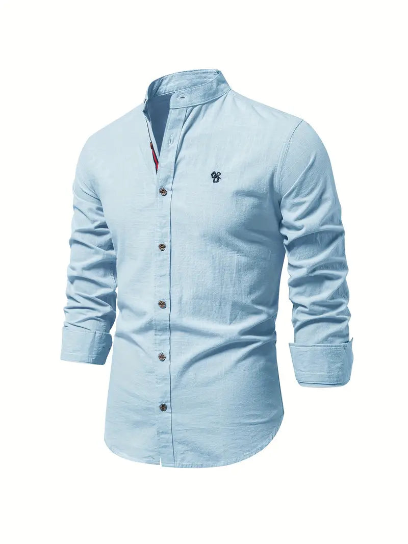 Leichtes Langarmhemd Slim Fit für Herren