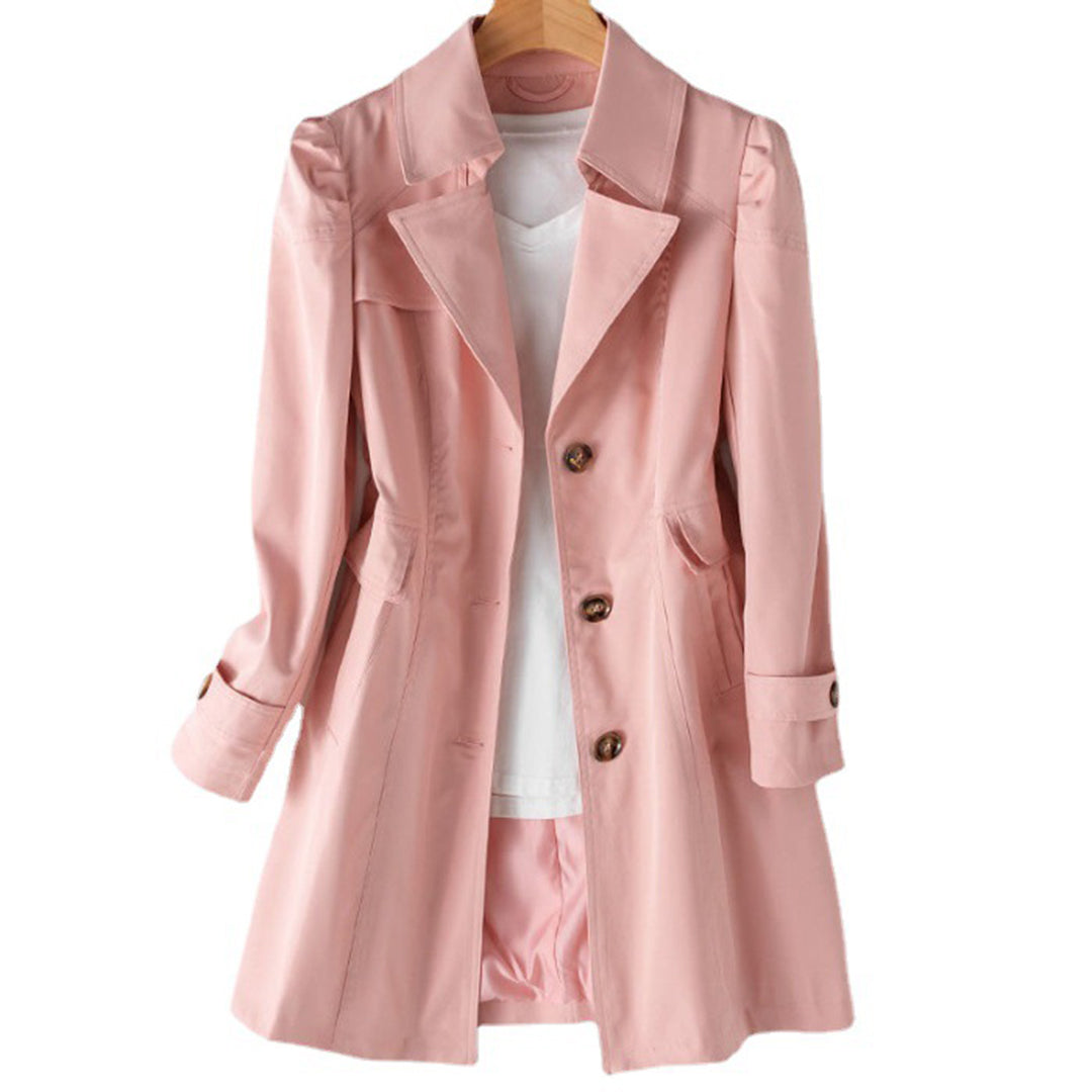 Langer Trenchcoat Winddicht Wasserdicht Elegant