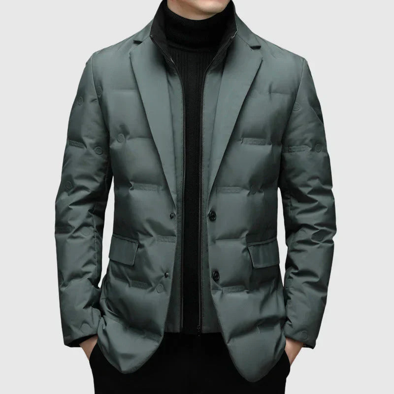 Elegante Steppblazer Damenjacke Zweiknopf Schnitt