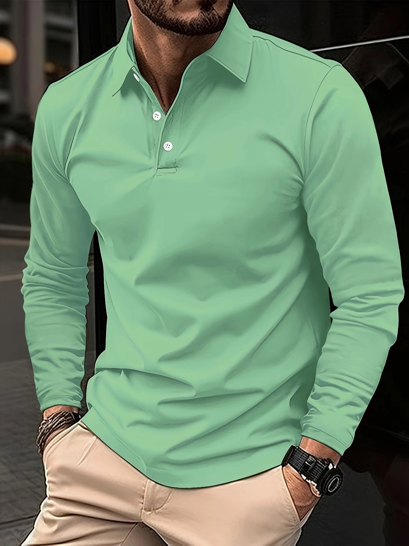 Herren Polohemd Klassisch Elegantes Design