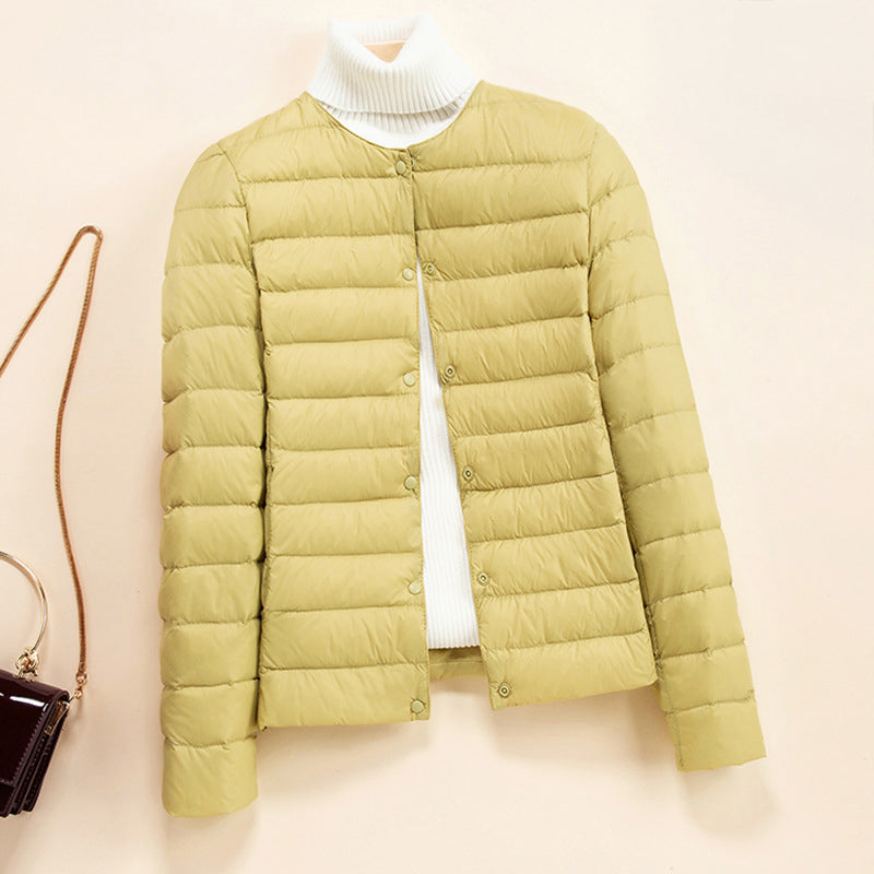 Leicht Gesteppte Daunenjacke Damen