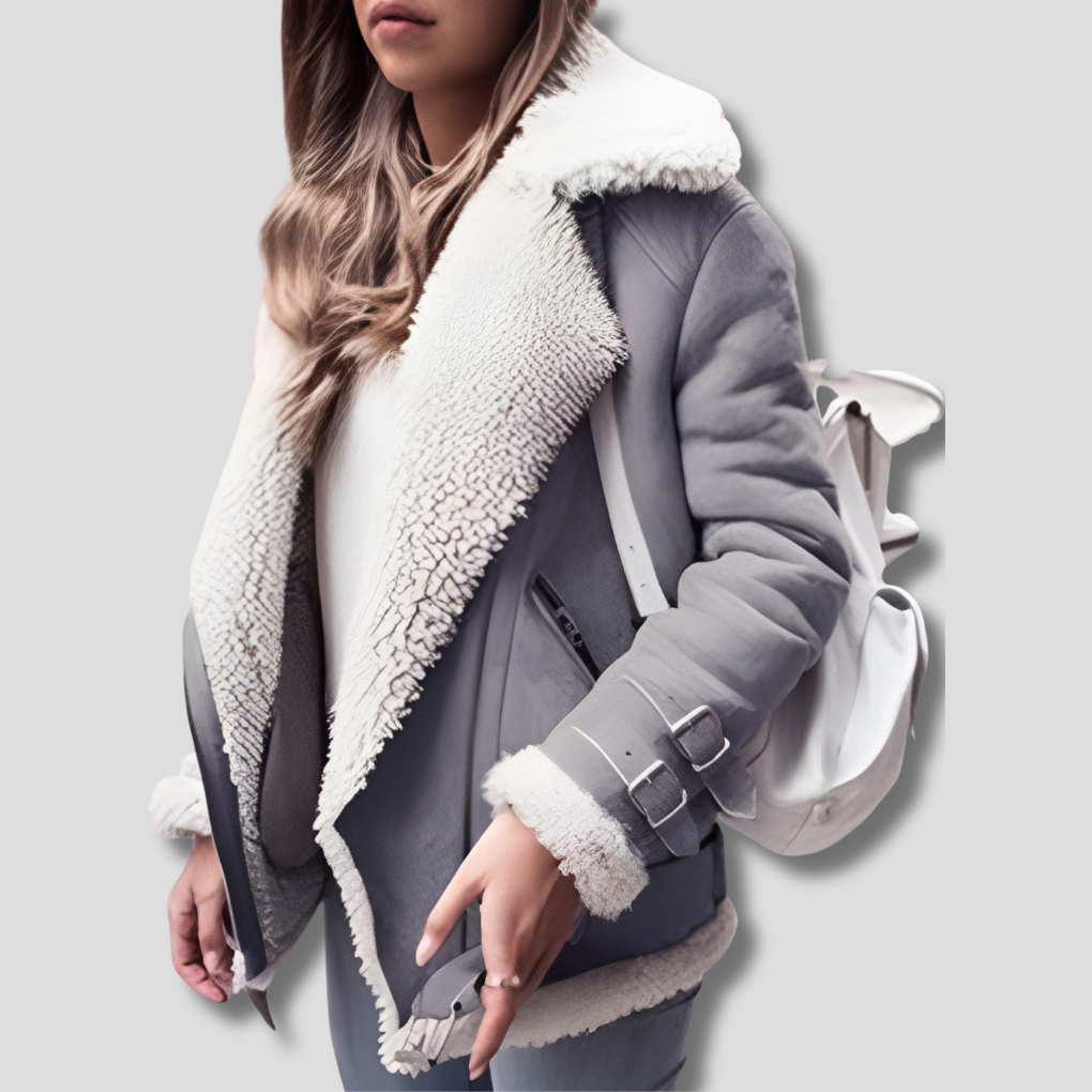 Lederjacke Damen Pilotenstil