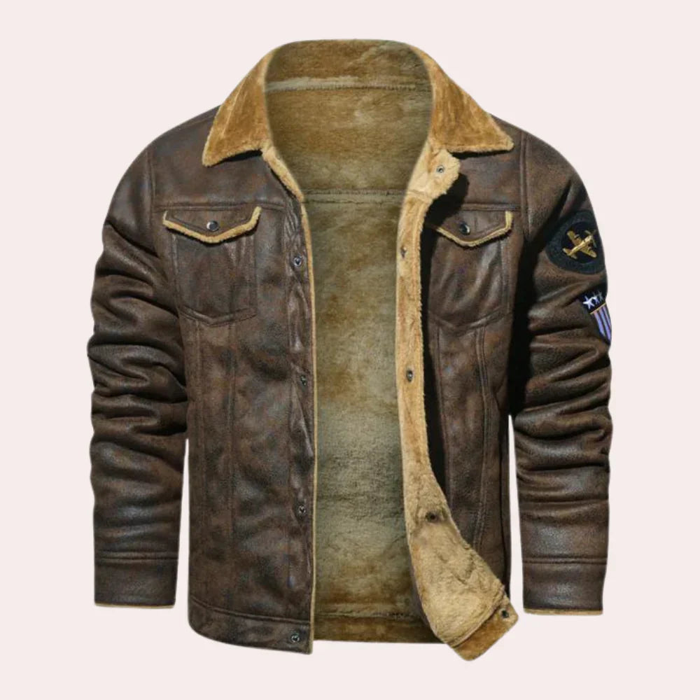 Stilvolle Herrenjacke Kurz Moderner Stil