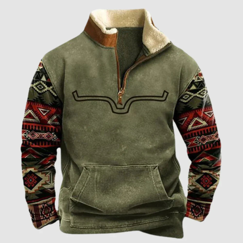 Herren Pullover Vintage Fleece Style