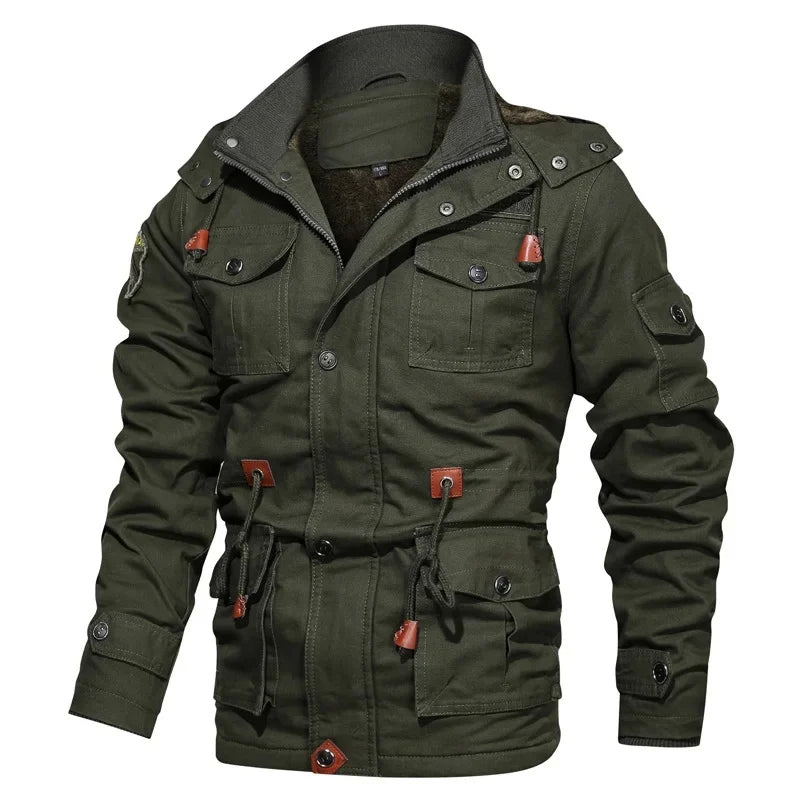 Herren Baumwolle Jacke Warm Fleece-Innenleben