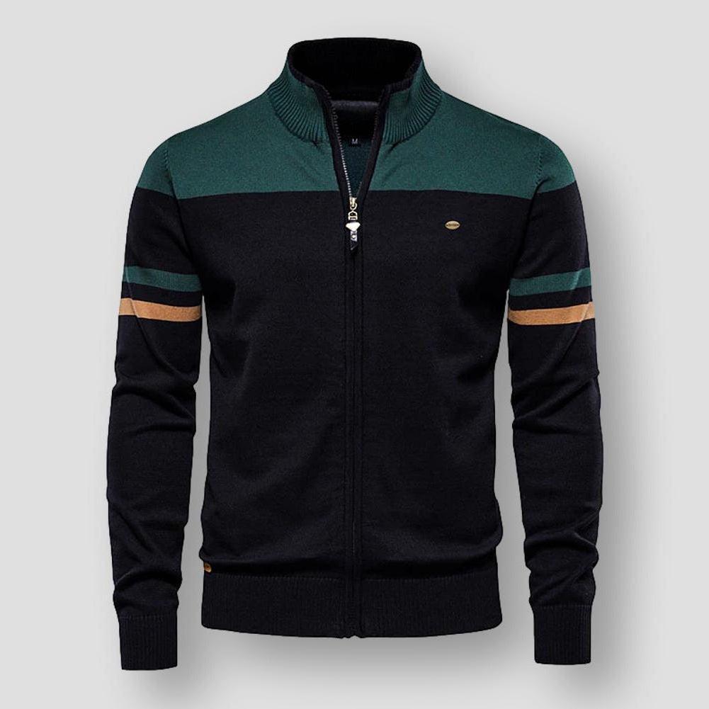 Modische Herrenjacke Farbblock Design
