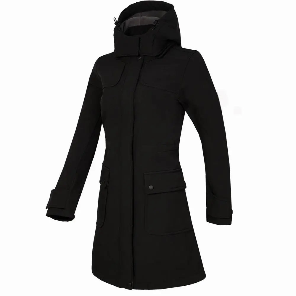 Damen Winterjacke Kapuze Reißverschluss Wasserdicht